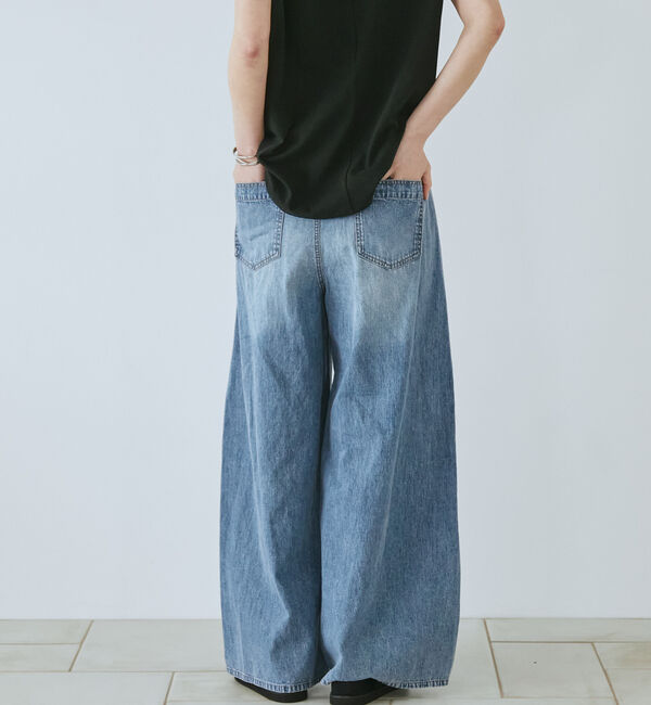 Doux archives「コットンリネンワイドデニムパンツ」|デニム|