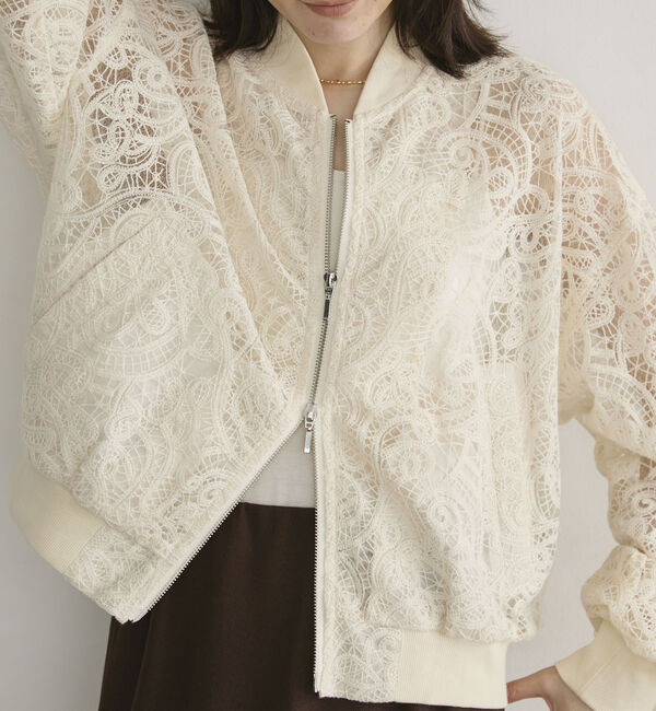 Doux archives「ペイズリーレース刺繍ブルゾン」|その他|
