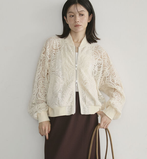 Doux archives「ペイズリーレース刺繍ブルゾン」|その他|