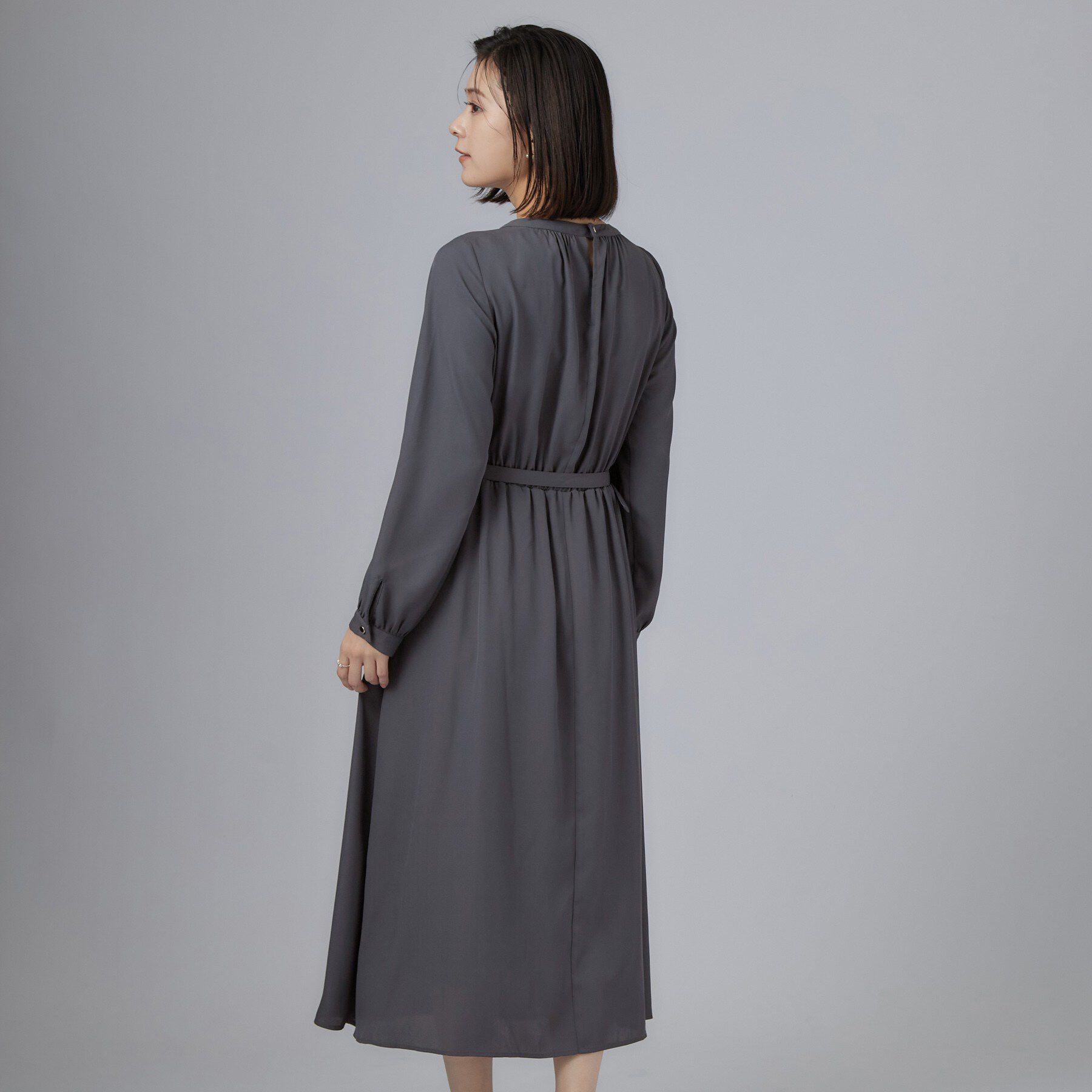 SHOO･LA･RUE「セレモニージョーゼットギャザーワンピース」|ワンピース|