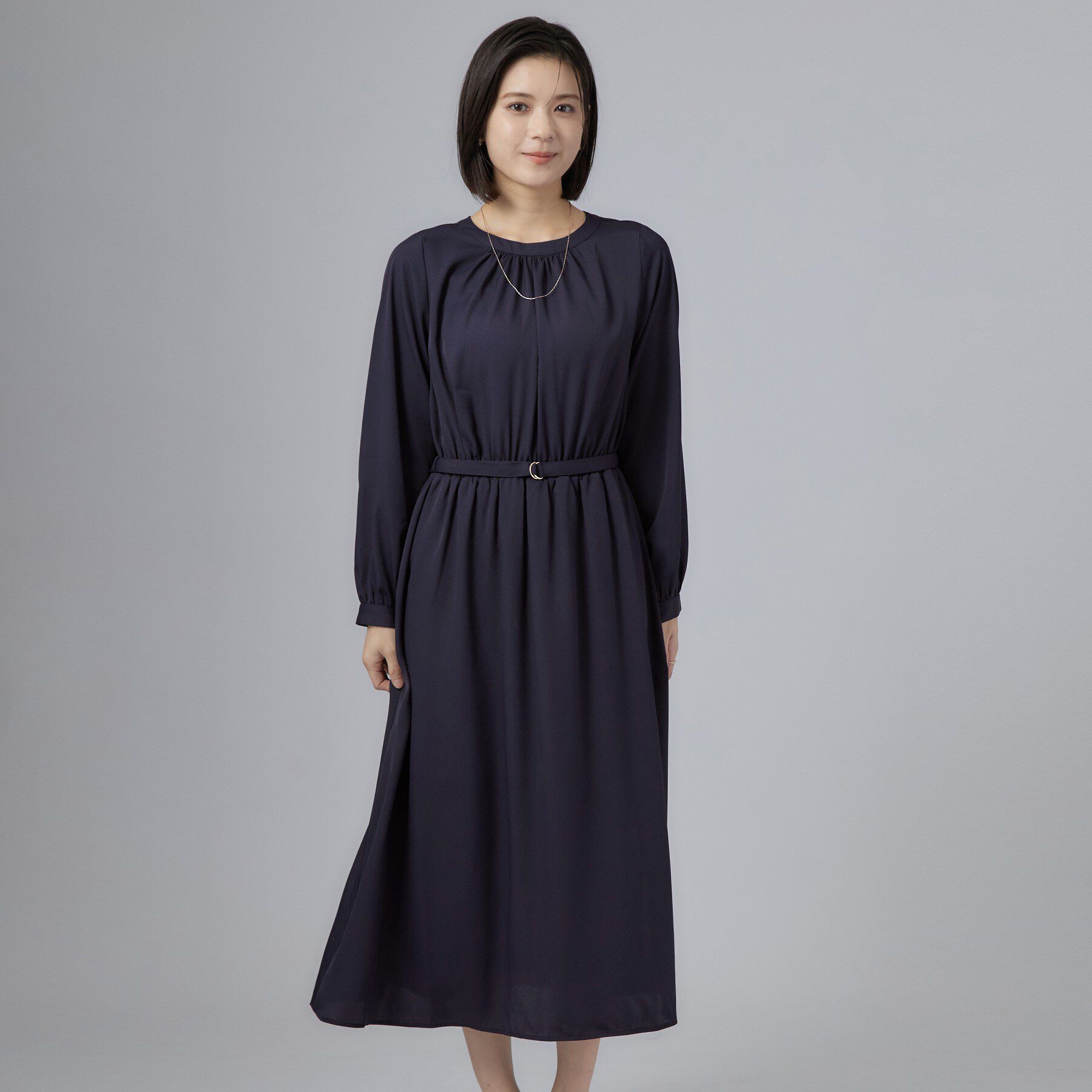 SHOO･LA･RUE「セレモニージョーゼットギャザーワンピース」|ワンピース|