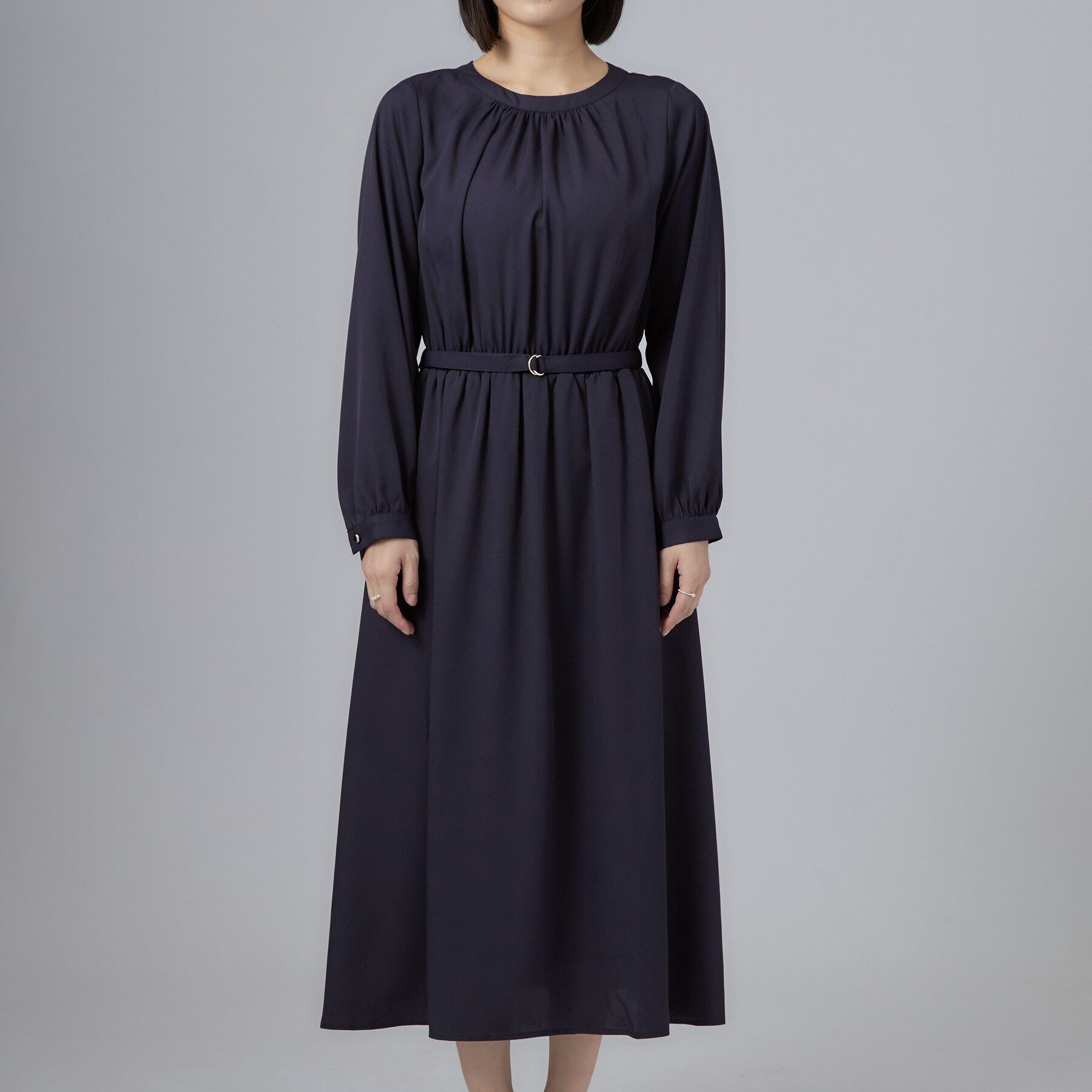 SHOO･LA･RUE「セレモニージョーゼットギャザーワンピース」|ワンピース|