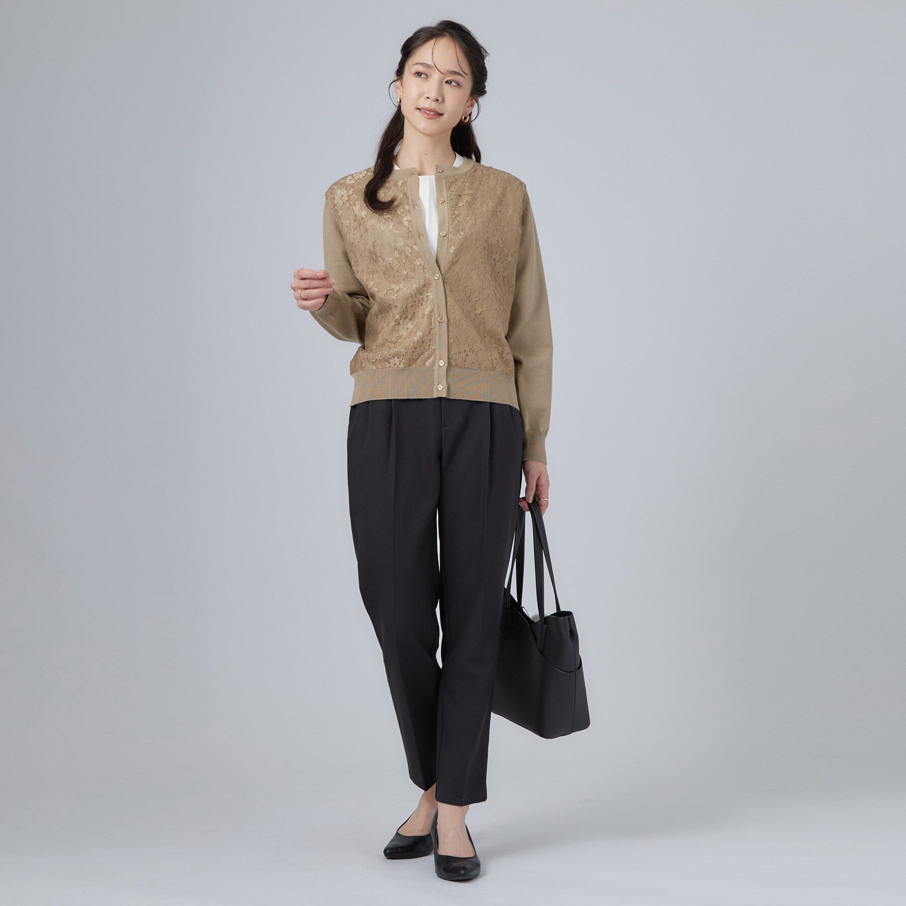 SHOO･LA･RUE「レースデザインカーディガン」|カーディガン|