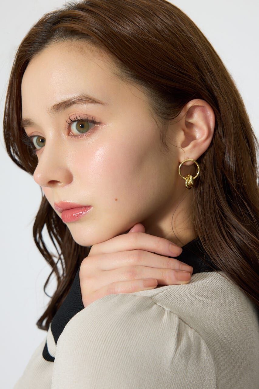 rienda「メタルループピアス」|ピアス|GLD