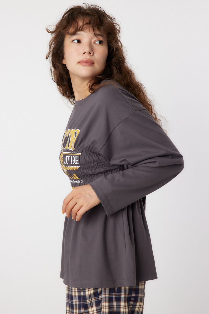 RODEO CROWNS「シャーリングプリントロングTシャツ」|Tシャツ・カットソー|