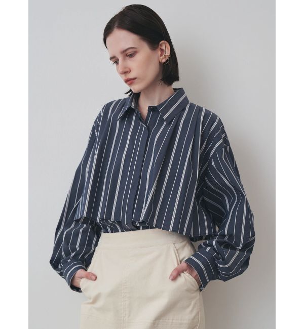 ELENDEEK「STRIPE LAYERED SH」|シャツ・ブラウス|