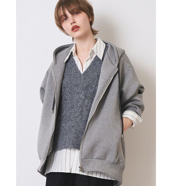 ELENDEEK「TUCK HEM ZIP HOODIE」|パーカー|