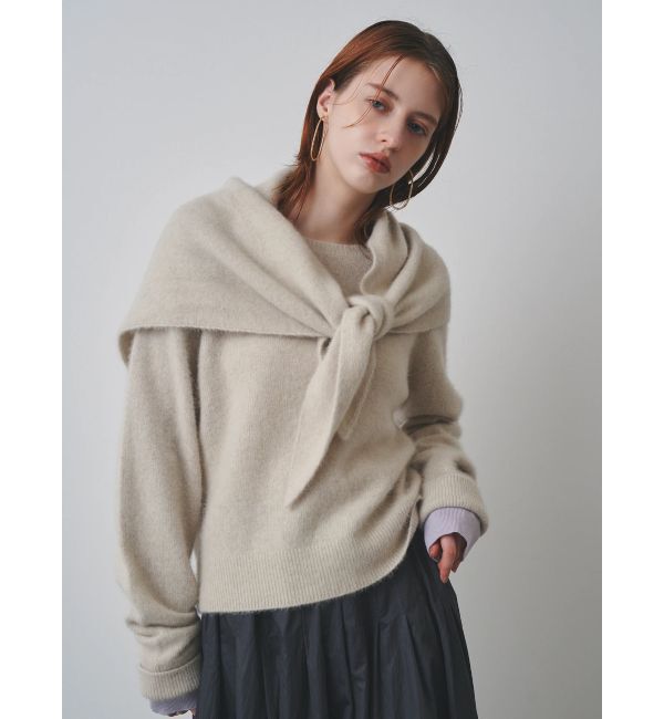 ELENDEEK「CN RACCOON SCARF KT」|ニット・セーター|