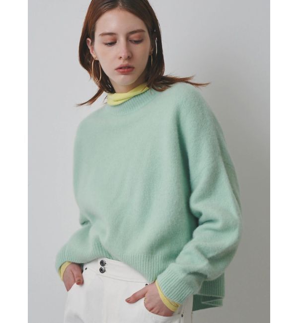 ELENDEEK「FOX WOOL KT TOP」|ニット・セーター|ミントグリーン