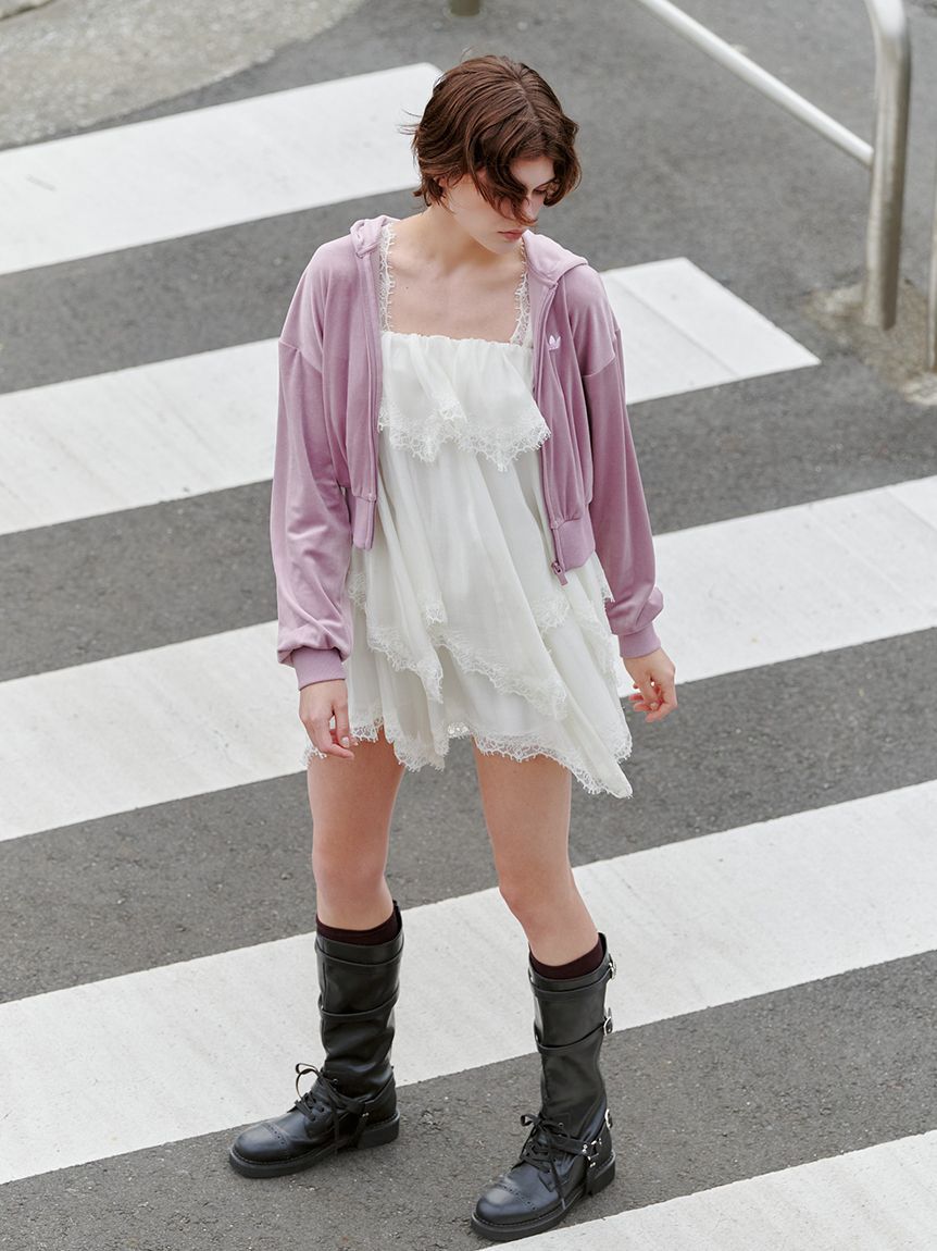 SNIDEL「ティアードレースミニワンピース」|ワンピース|OWHT