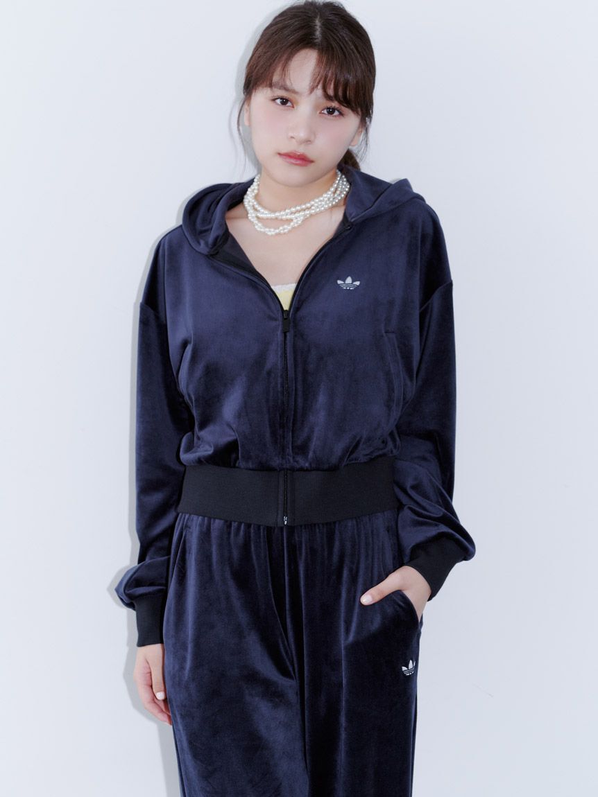 SNIDEL「【adidas Originals】ESS VELOUR PANT /エッセンシャルズ ベロアパンツ」|チノ|