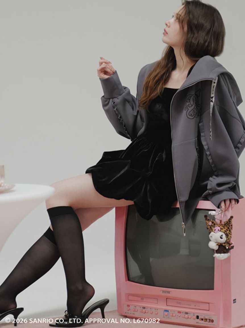 SNIDEL「【クロミ】ビジューぬいぐるみチャーム」|キーケース|