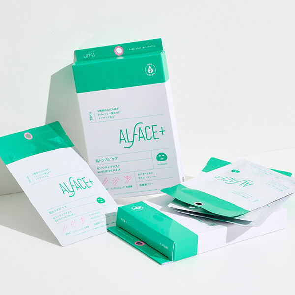 ALFACE＋（オルフェス）「ALFACE+(オルフェス) センシティブマスク すべすべマスク (25ml&times;4枚入りBOX)」|フェイスマスク・パック|