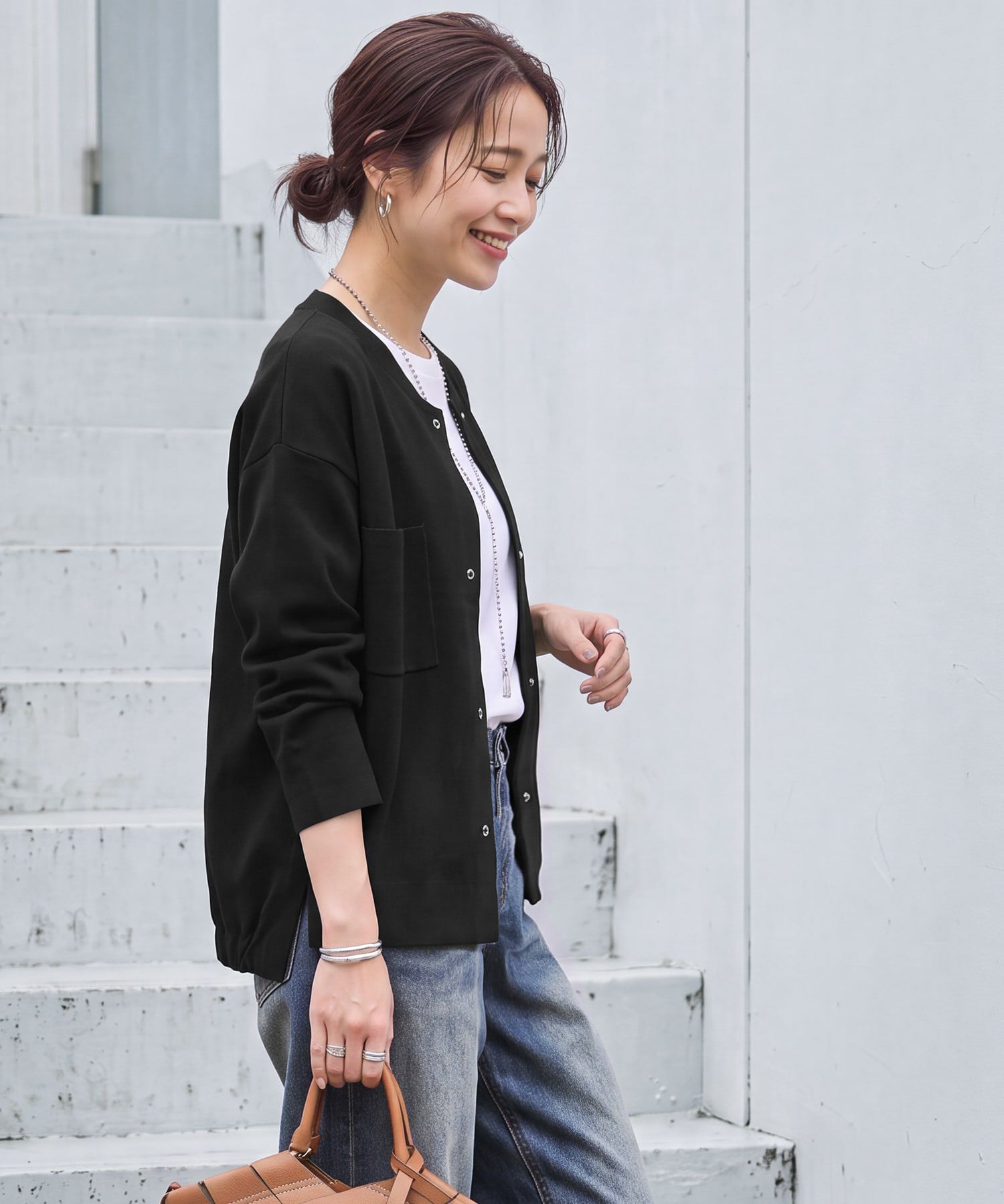 STYLE DELI「厚地ジョーゼットブルゾンジャケット」|その他|