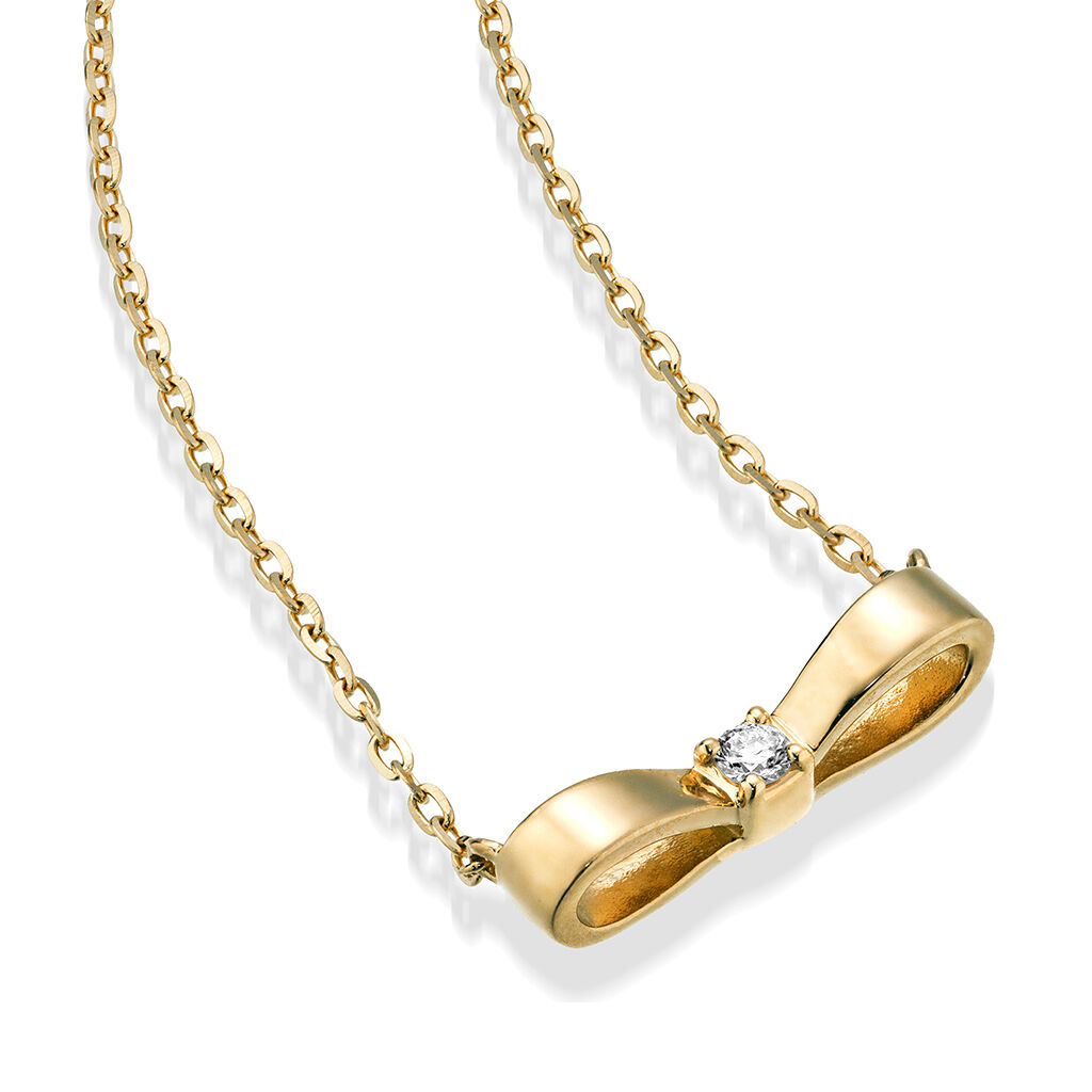 STAR JEWELRY「DIAMOND BOW」|ネックレス|