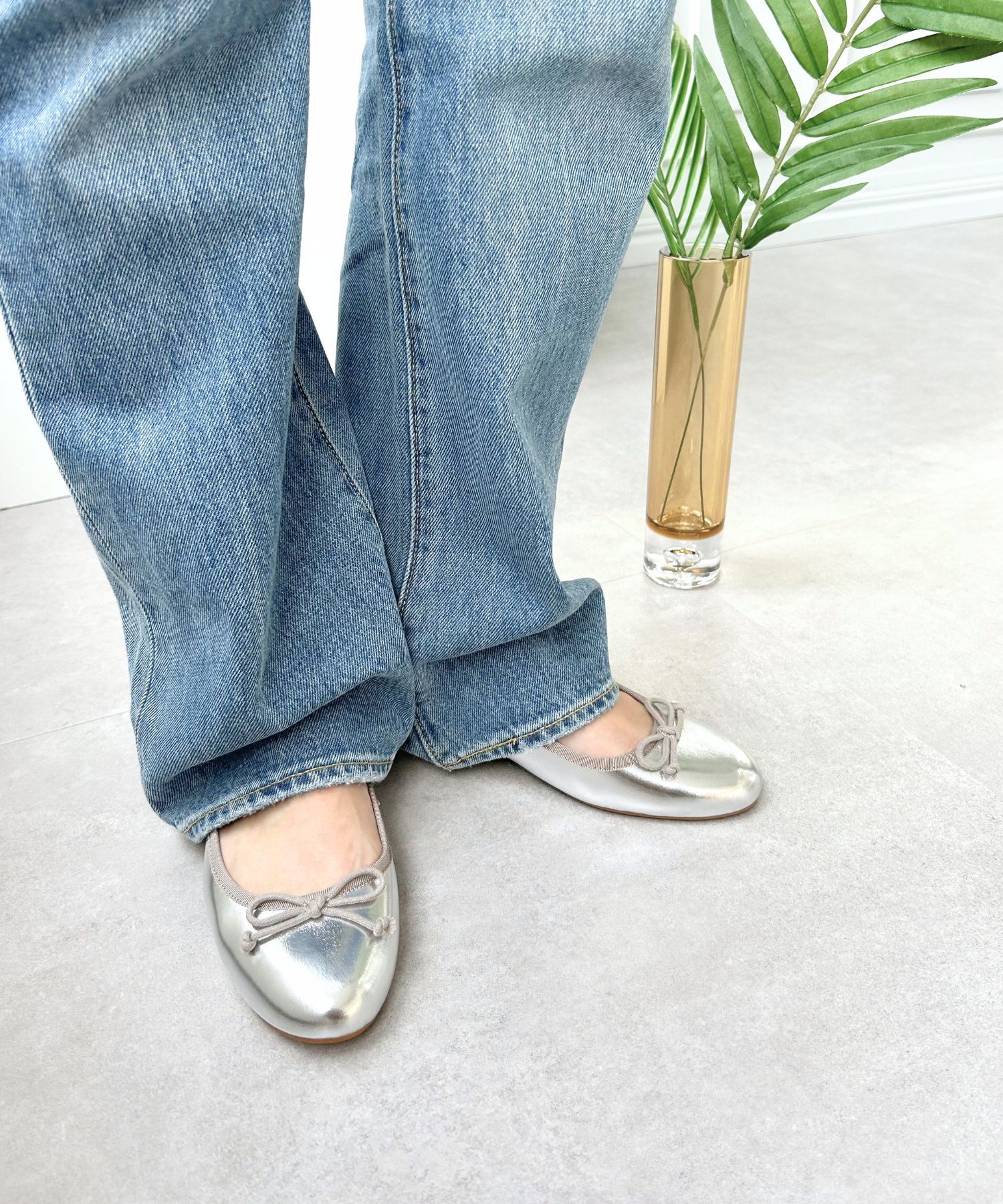 ORiental TRaffic「【 WEB限定 】 バレエシューズ /R-4006 パンプス フラット 厚手クッション エナメル ヒール1cm」|パンプス|