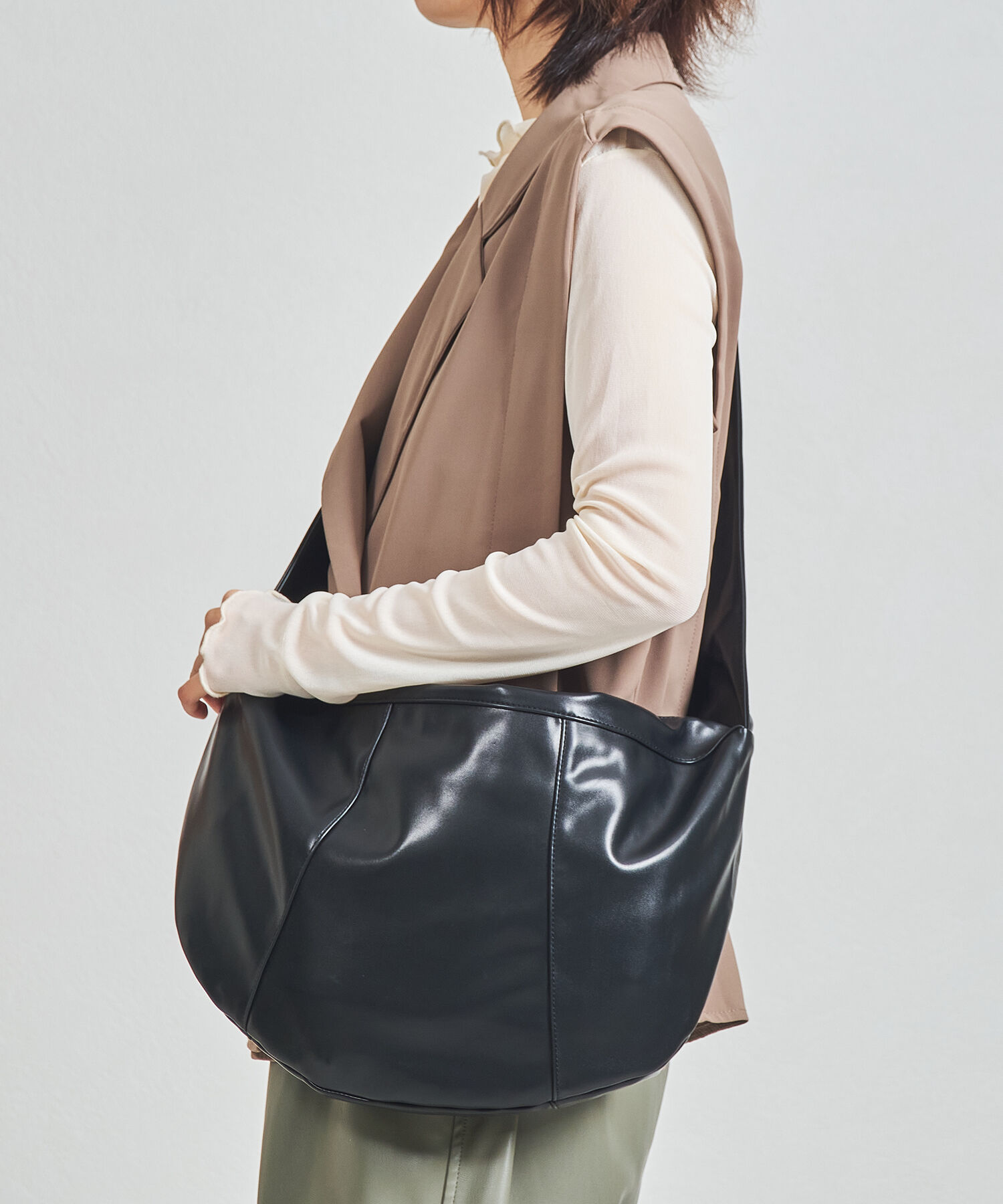 ORiental TRaffic「【BAG】ギャザーショルダーボディバッグ/BA-234 トレンド 人気 売れてる」|ショルダー・メッセンジャー|