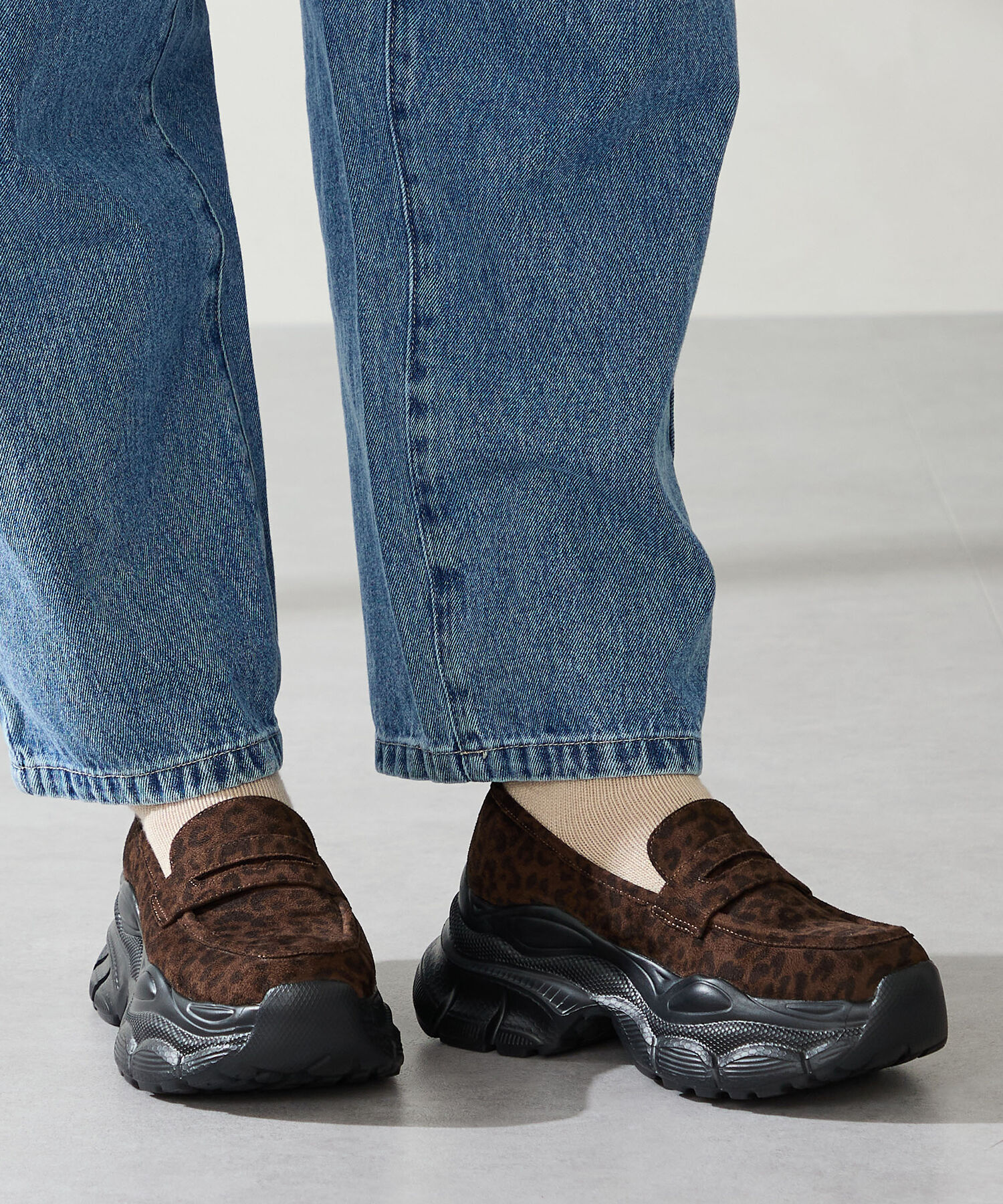 ORiental TRaffic「スニーカーソール ローファー /51326 厚底」|スニーカー|BROWN