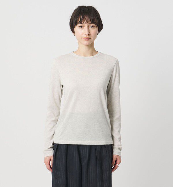 UNITED ARROWS「ラメ テンジク ロングスリーブ カットソー」|Tシャツ・カットソー|