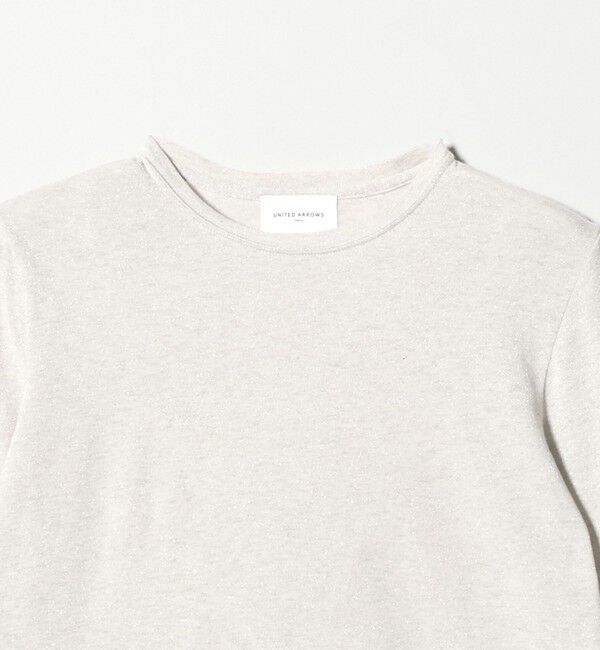 UNITED ARROWS「ラメ テンジク ロングスリーブ カットソー」|Tシャツ・カットソー|