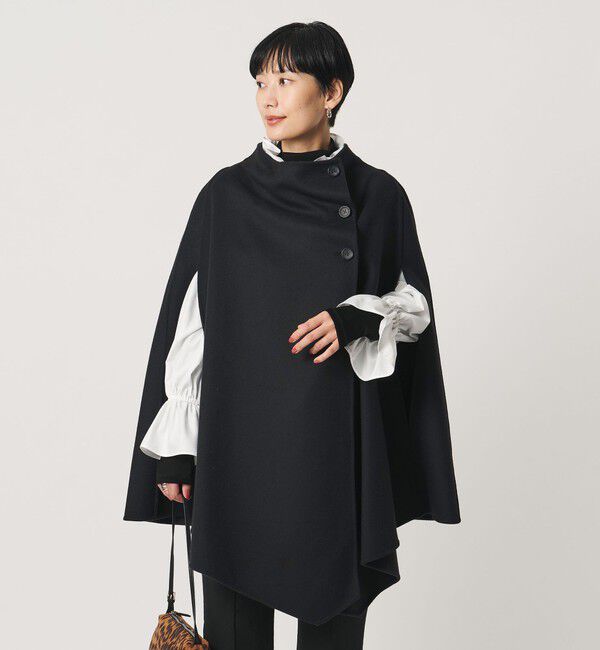 UNITED ARROWS「バイカラー リバー ケープ」|ポンチョ・ケープ|