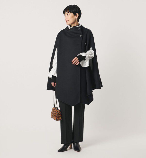 UNITED ARROWS「バイカラー リバー ケープ」|ポンチョ・ケープ|