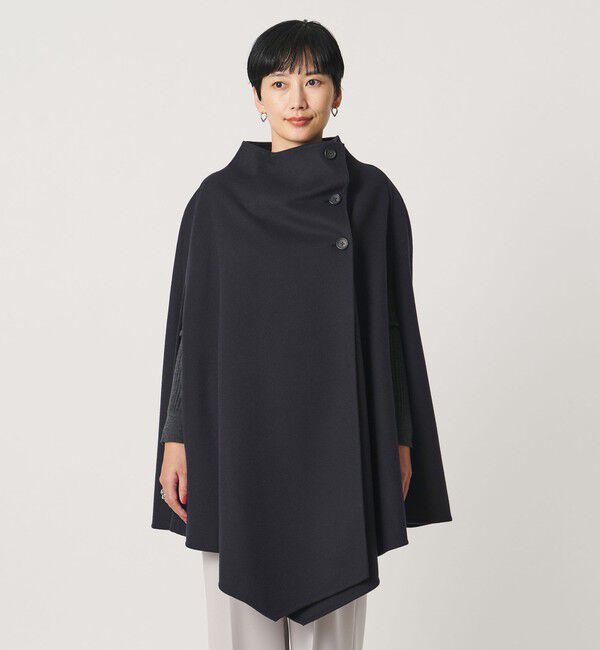 UNITED ARROWS「バイカラー リバー ケープ」|ポンチョ・ケープ|