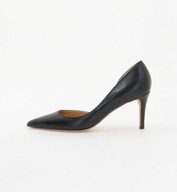 UNITED ARROWS「ポインテッド サイドオープン パンプス」|パンプス|BLACK