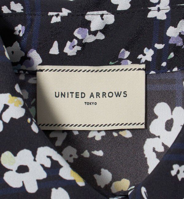 UNITED ARROWS「チェック フラワー プリント ワンピース」|ワンピース|