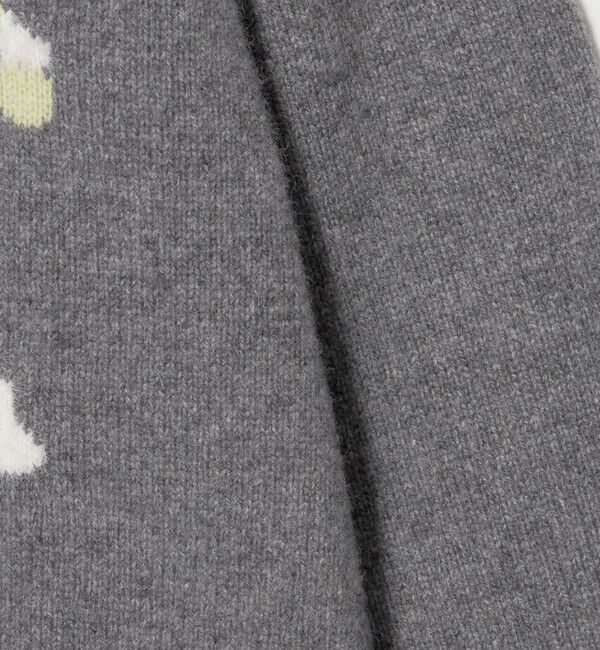 UNITED ARROWS「フラワー ジャガード カーディガン」|カーディガン|