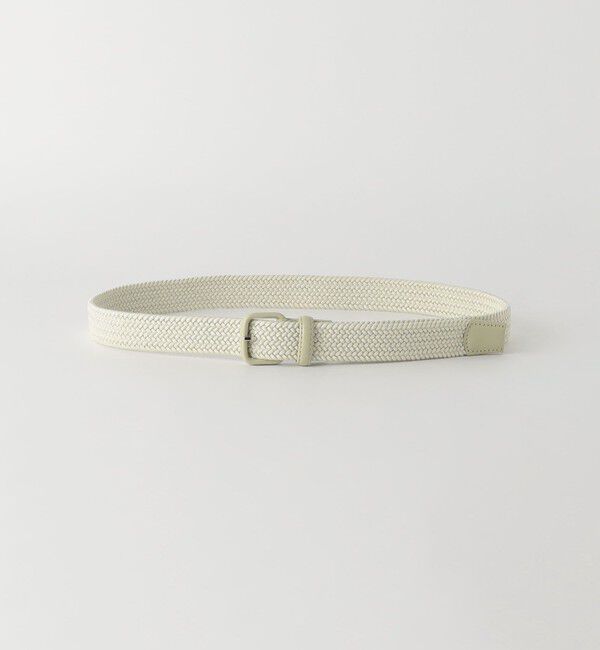 UNITED ARROWS green label relaxing「レザー バックル ゴムメッシュ ベルト」|ベルト|