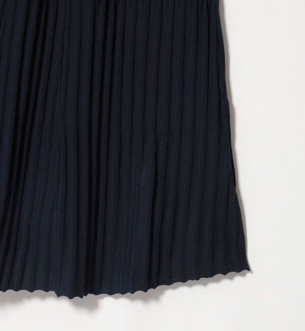 UNITED ARROWS green label relaxing「襟フェイクパール プリーツ ニット ワンピース」|ワンピース|