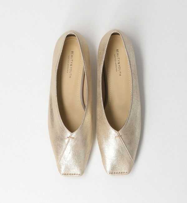 BEAUTY&YOUTH UNITED ARROWS「Vカットステッチ フラットシューズ」|バレエシューズ|