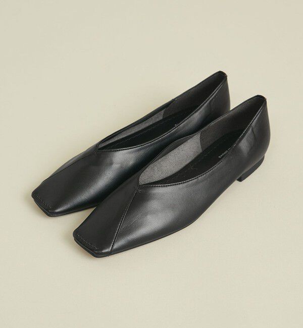 BEAUTY&YOUTH UNITED ARROWS「Vカットステッチ フラットシューズ」|バレエシューズ|