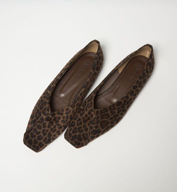 BEAUTY&YOUTH UNITED ARROWS「Vカット レオパード フラットシューズ」|バレエシューズ|