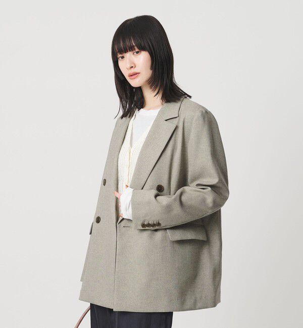 BEAUTY&YOUTH UNITED ARROWS「リネンライク ダブルジャケット」|テーラードジャケット|