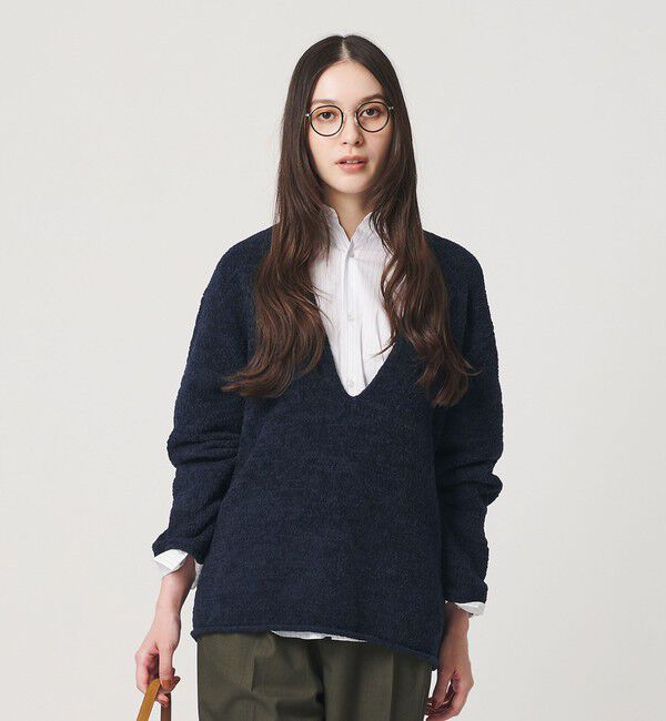 BEAUTY&YOUTH UNITED ARROWS「テープヤーン ディープVネック ニット」|ニット・セーター|