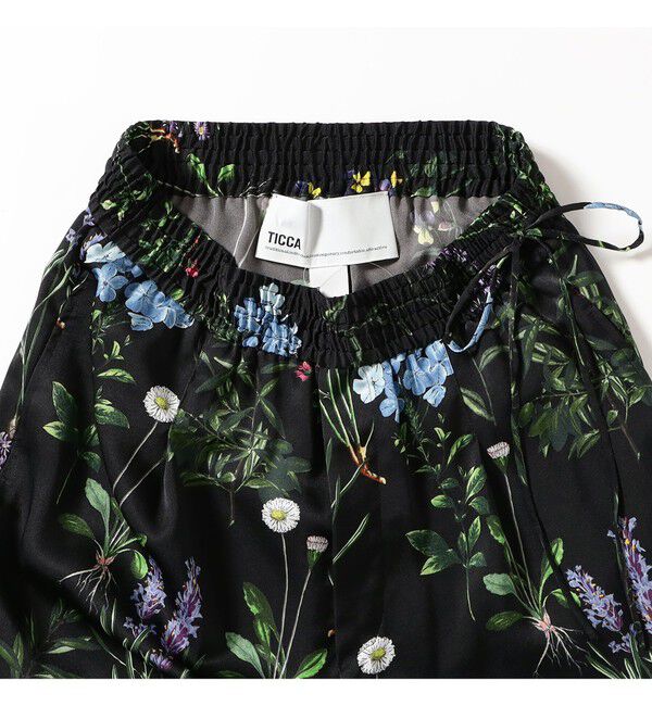 BEAMS SELECTION for WOMEN「TICCA / フラワー プリント パンツ」|チノ|