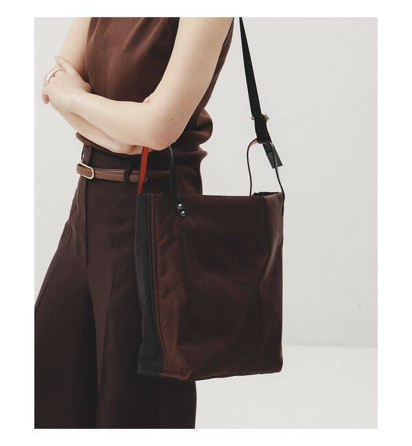 BEAMS SELECTION for WOMEN「LA TESORINA / NASTRO トートバッグ」|トートバッグ|BLACK&times;BROWN