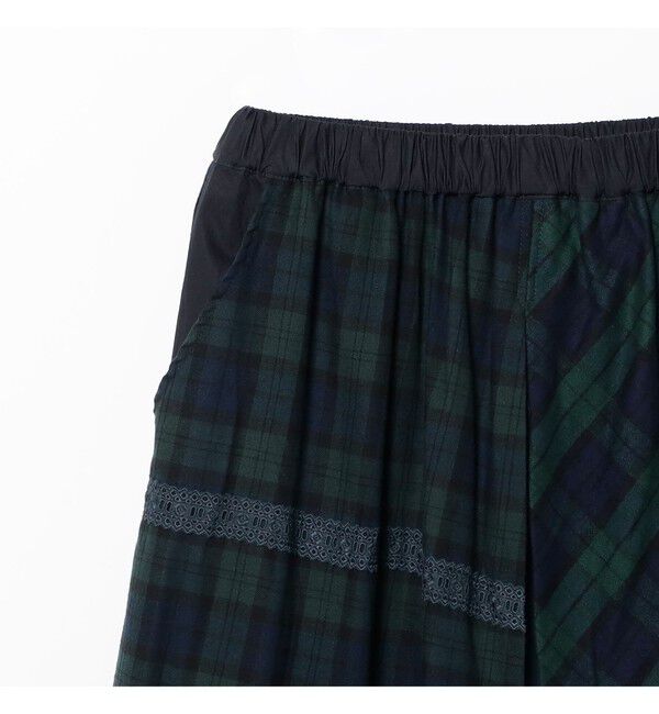 BEAMS SELECTION for WOMEN「【別注】TORI-TO &times; BEAMS BOY / チェック フリル ロング スカート」|スカート|