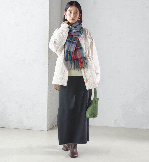 SHIPS for women「《一部予約》チェック カシミヤ ストール」|ストール|