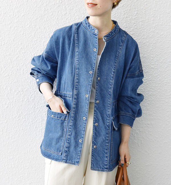 SHIPS any「〈洗濯機可能〉デニム ワーク ジャケット［SHIPS any DENIM］」|デニムジャケット|