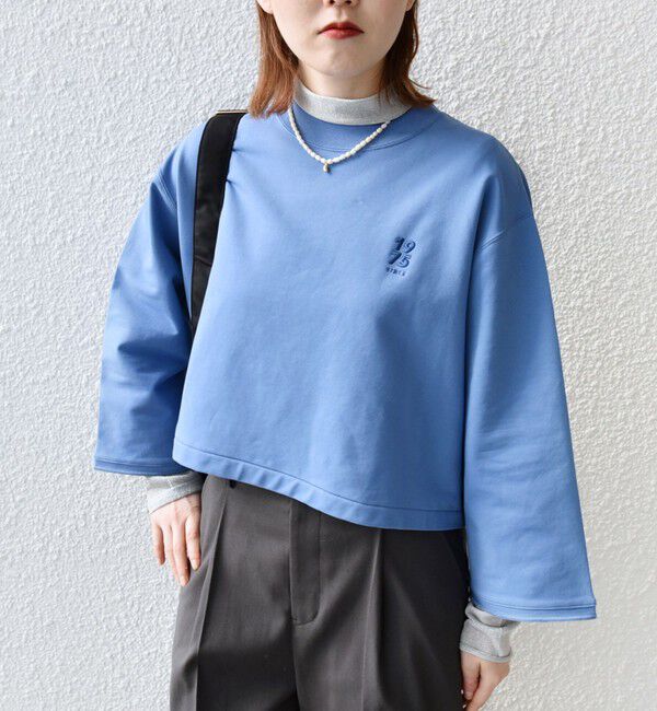 SHIPS for women「* 〈洗濯機可能〉ベア 裏毛 刺繍 ロゴ プルオーバー 24SS ◇」|Tシャツ・カットソー|