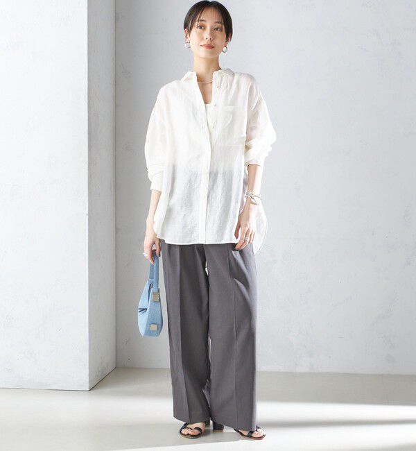 SHIPS for women「〈手洗い可能〉IMPERIAL LINEN オーバー シャツ」|シャツ・ブラウス|