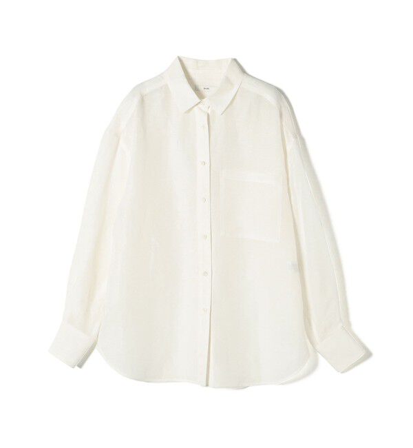SHIPS for women「〈手洗い可能〉IMPERIAL LINEN オーバー シャツ」|シャツ・ブラウス|