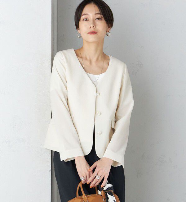 SHIPS for women「〈接触冷感/UVカット〉シャドー サッカー ジャケット（セットアップ対応）◇」|その他|