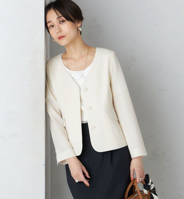 SHIPS for women「〈接触冷感/UVカット〉シャドー サッカー ジャケット（セットアップ対応）◇」|その他|