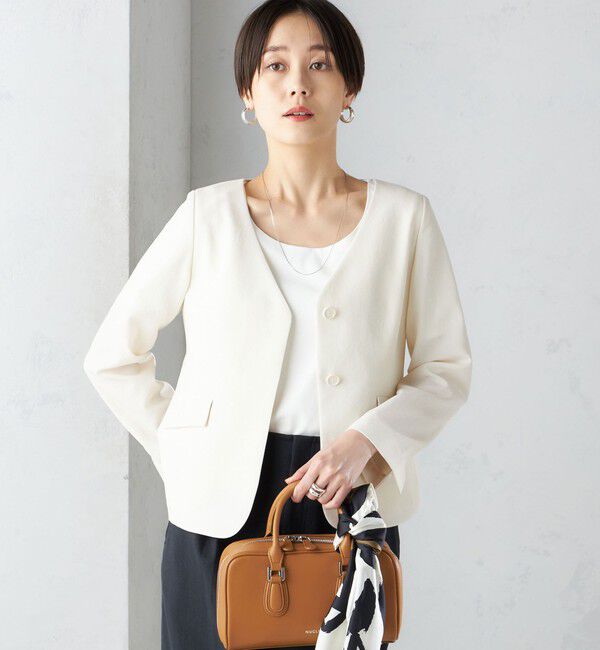 SHIPS for women「〈接触冷感/UVカット〉シャドー サッカー ジャケット（セットアップ対応）◇」|その他|