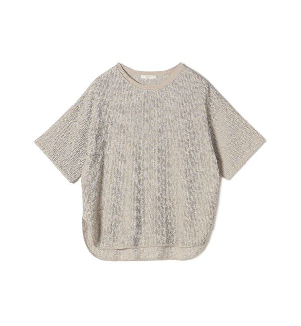 SHIPS for women「〈手洗い可能〉ランダム ブルーゼ ショート スリーブ プルオーバー」|Tシャツ・カットソー|