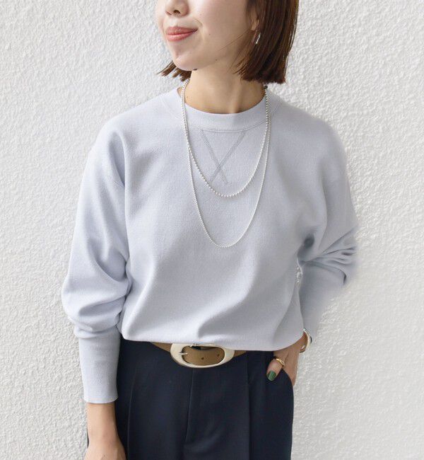SHIPS for women「〈手洗い可能〉ラメ クルーネック ニット プルオーバー」|ニット・セーター|